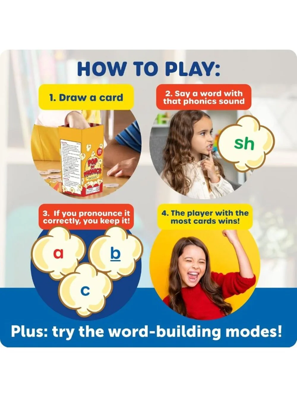 Phonics Flash Cards for Kids 5-7 | Fun Learning Games & Spelling Activities